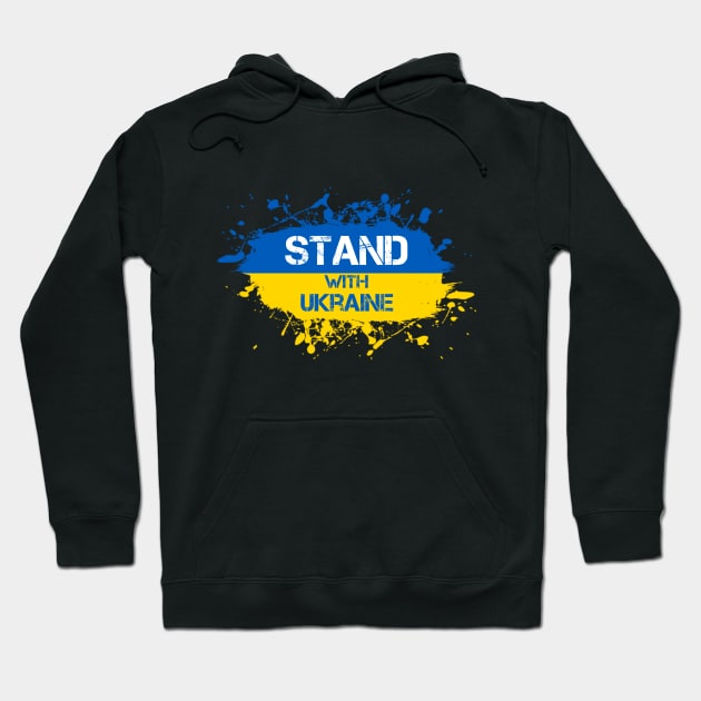 I Stand With Ukraine Splash New Hoodie by teesmile